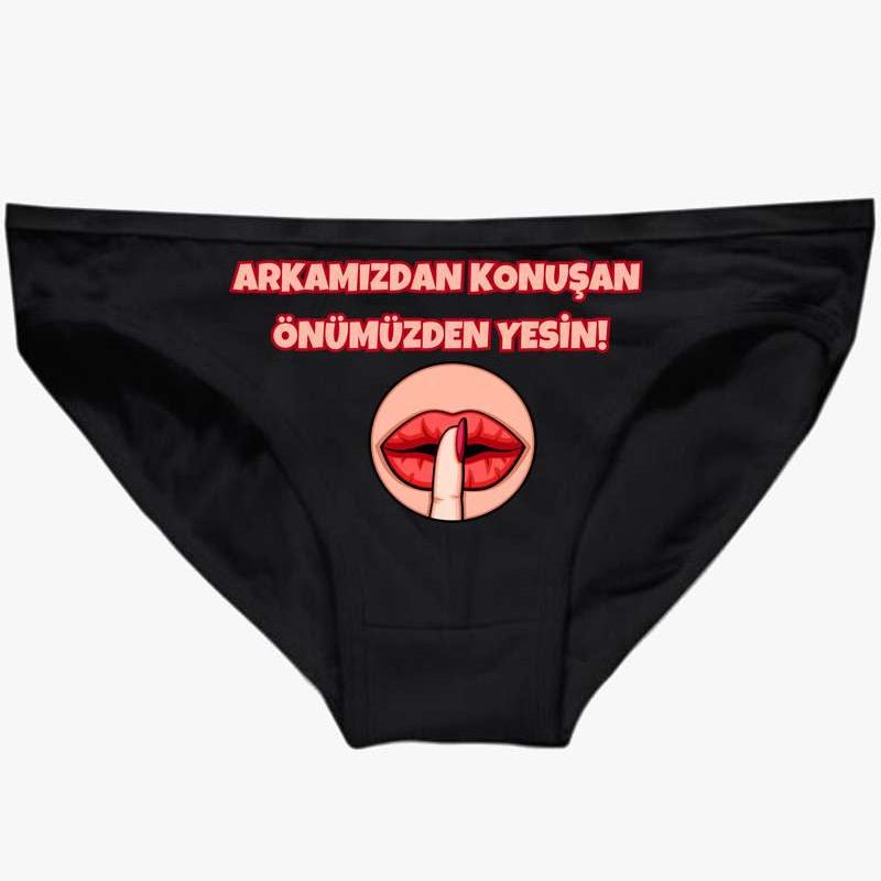 Kadın Bato Bikini Boxer Arkamızdan Konuşan Önümüzden Yesin - Bikafa Tasarım