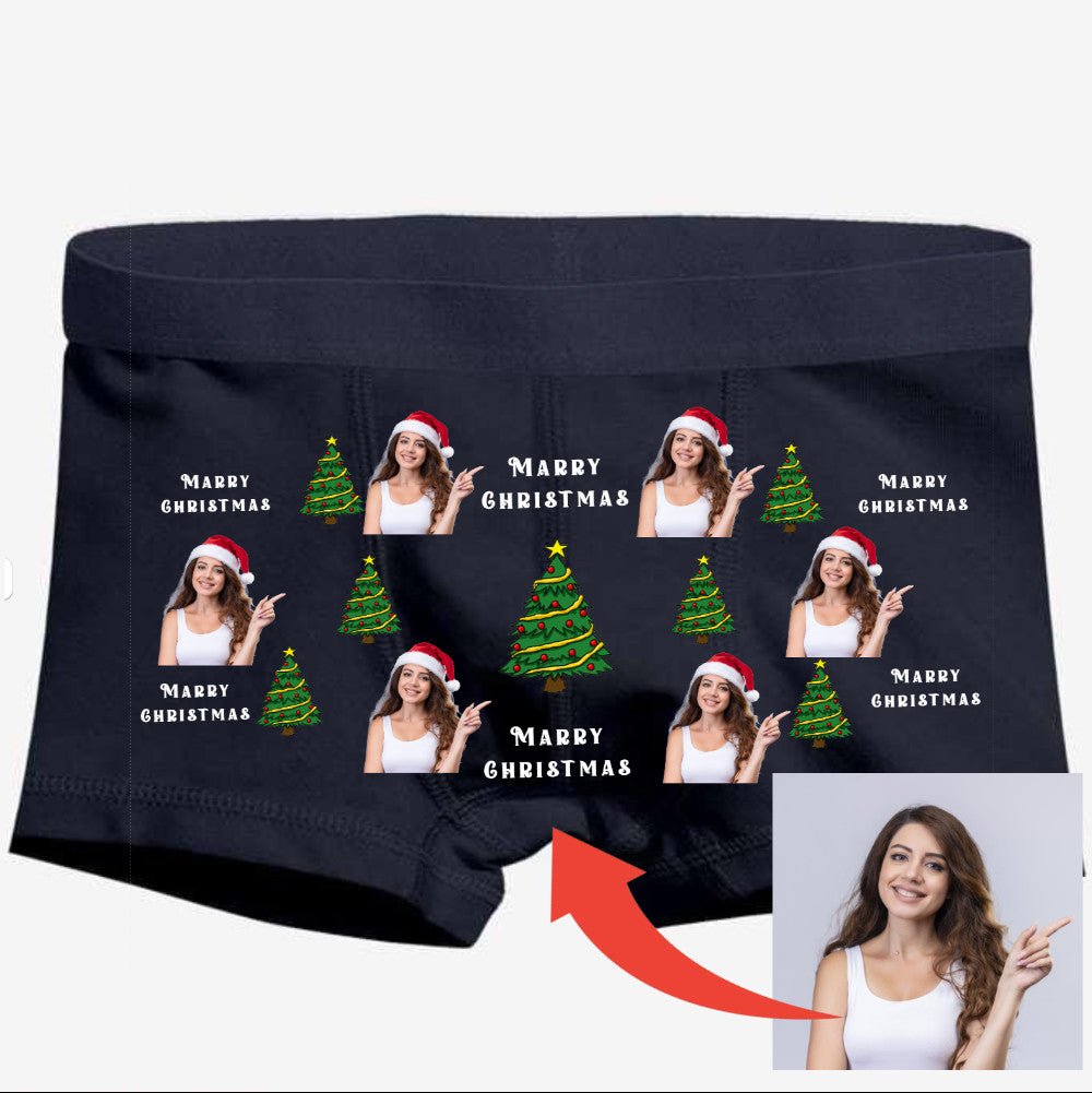 Merry Christmas Erkek Boxer - Bikafa Tasarım