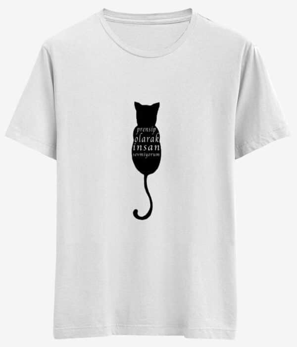 Kedi Tasarımlı Tişört - Bikafa Tasarım