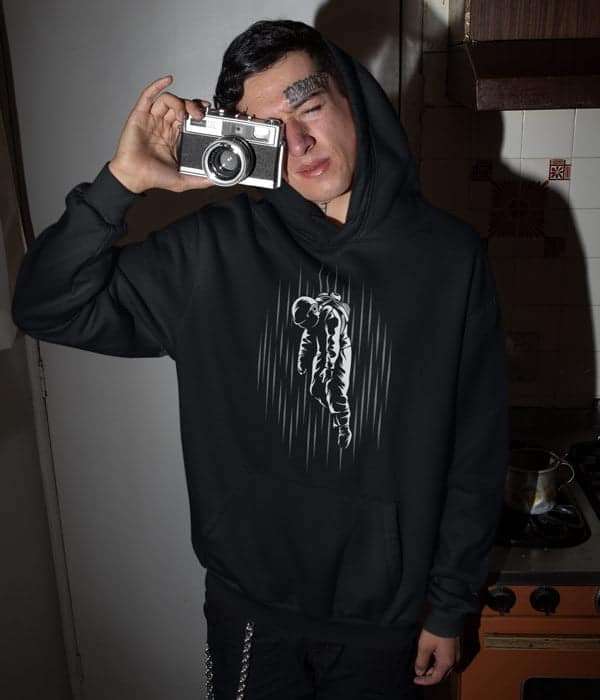 Kapşonlu Sweatshirt Astronot - Bikafa Tasarım
