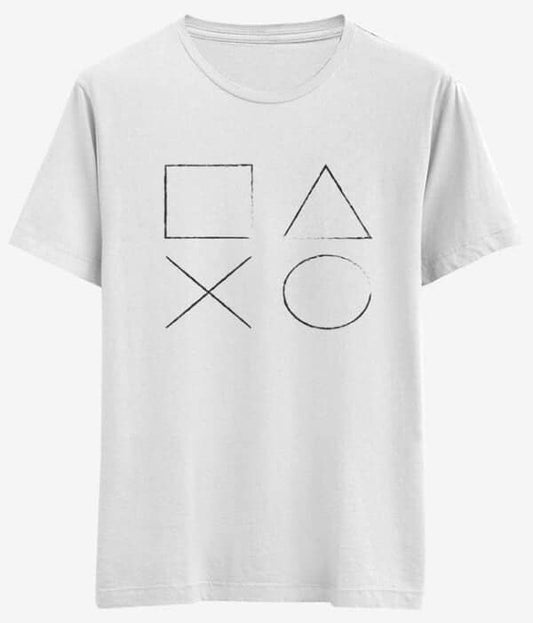 Gamer Tişört "PlayStation Buttons" Tasarım - Bikafa Tasarım