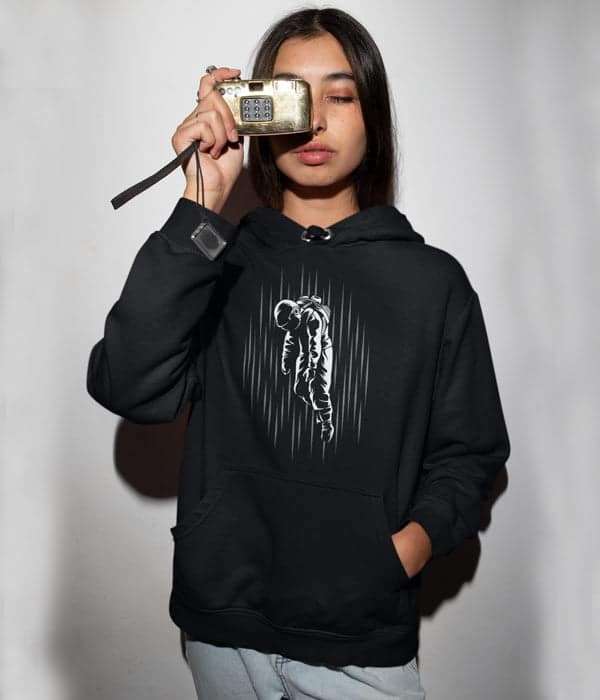 Kapşonlu Sweatshirt Astronot - Bikafa Tasarım