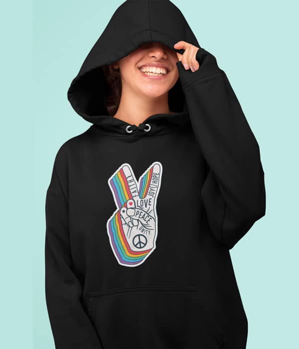 Sweatshirt Tasarım - Peace - Bikafa Tasarım
