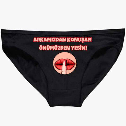 Kadın Bato Bikini Boxer Arkamızdan Konuşan Önümüzden Yesin - Bikafa Tasarım