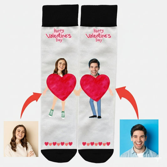 Sevgililer Çorap Valentine's Day TOPUKSUZ - Bikafa Tasarım