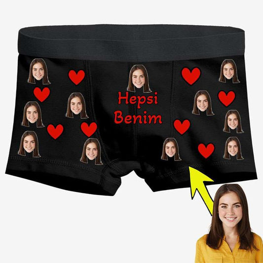 Boxer Tasarlama Sen Fotoğrafını Ekle Biz Tasarlayalım Hepsi Benim - Bikafa Tasarım