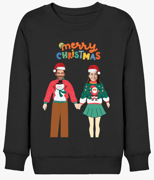 Yılbaşı Sweatshirt Çiftler için Özel Yılbaşı Hediyesi - Bikafa Tasarım