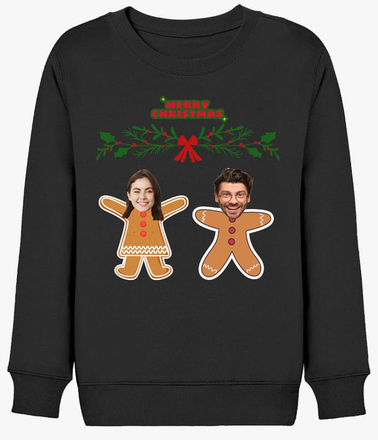 Yılbaşı Sweatshirt Çiftler için Özel Yılbaşı Hediyesi Kurabiye - Bikafa Tasarım