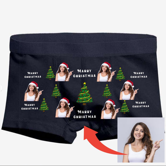 Merry Christmas Erkek Boxer - Bikafa Tasarım