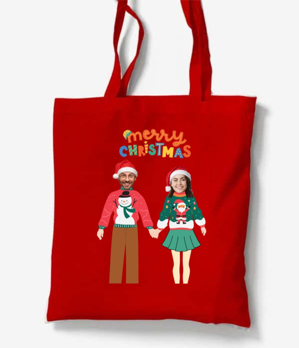 Merry Christmas El Ele Çanta - Bikafa Tasarım