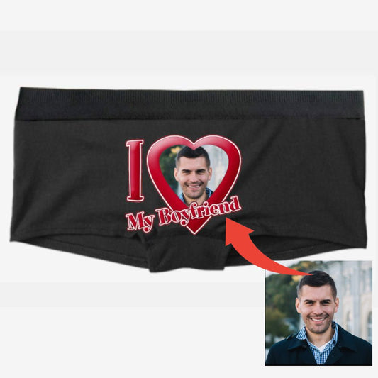I love My Boyfriend Kadın Boxer - Bikafa Tasarım