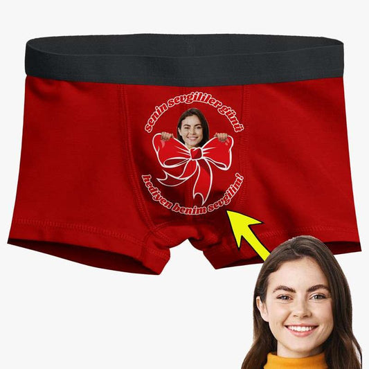 Boxer Tasarlama Sen Fotoğrafını Ekle Biz Tasarlayalım Fiyonklu - Bikafa Tasarım