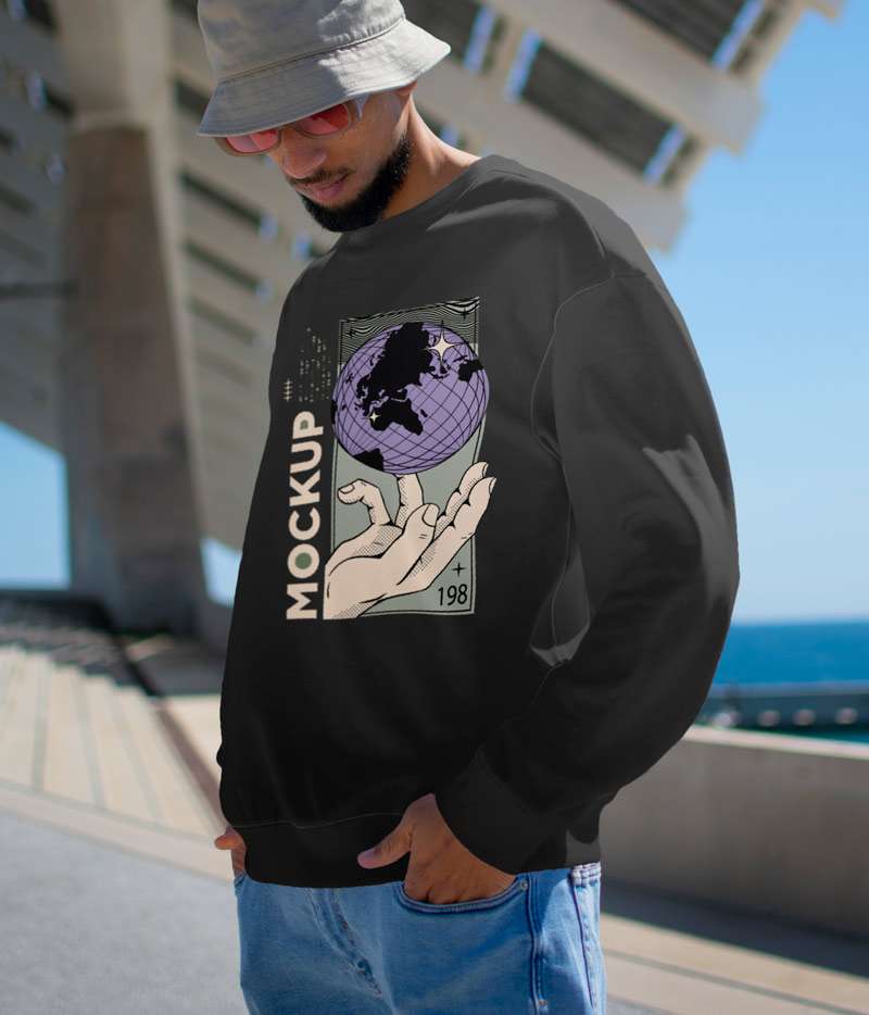 Kapüşonsuz Sweatshirt Tasarla Rahat Kalıp - Bikafa Tasarım