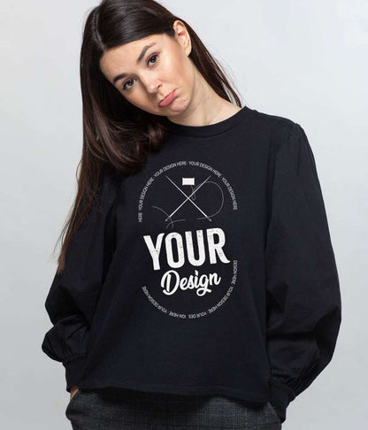 Kapüşonsuz Sweatshirt Tasarla Rahat Kalıp - Bikafa Tasarım