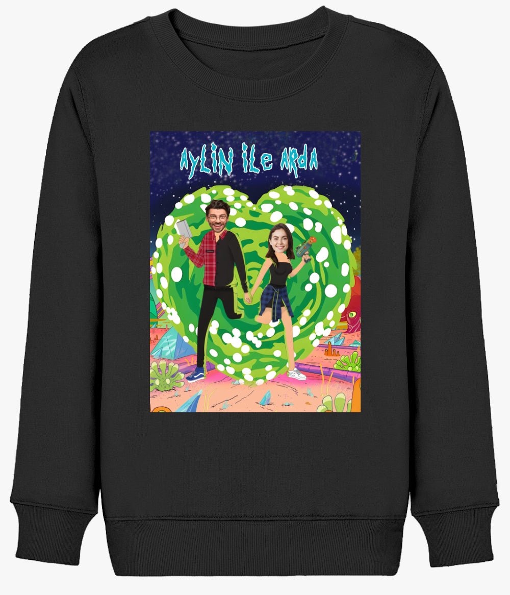 'Rick and Morty' Karakterler Sweat - Bikafa Tasarım
