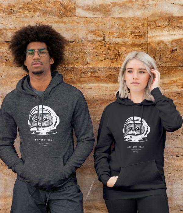 Kedili Sweat Astro Cat - Bikafa Tasarım