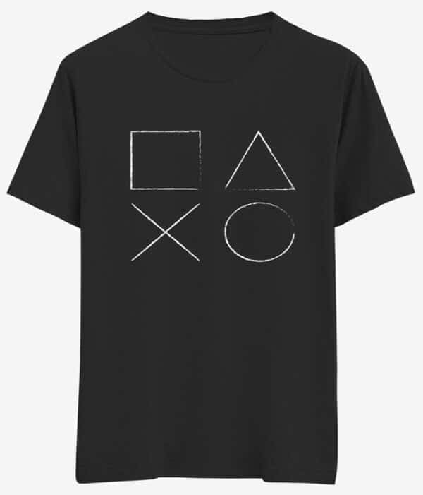 Gamer Tişört "PlayStation Buttons" Tasarım - Bikafa Tasarım