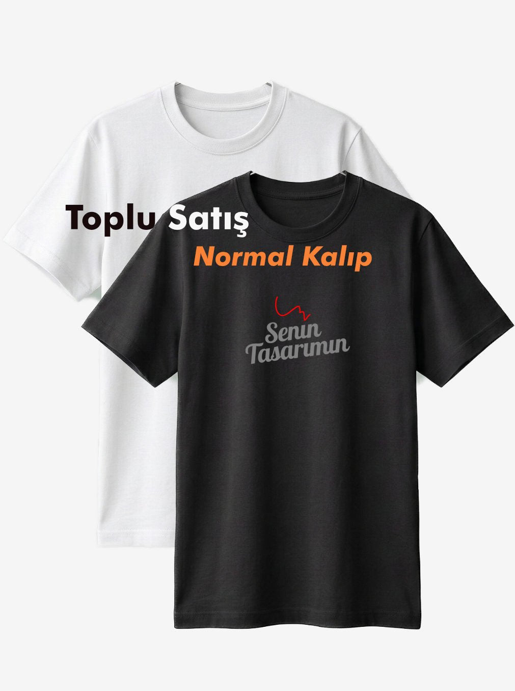 Normal Kalıp Tişört Toptan Satış - Bikafa Tasarım