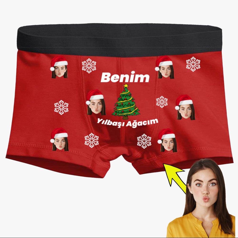 Yılbaşı Boxer Tasarlama Benim Yılbaşı Ağacım - Bikafa Tasarım