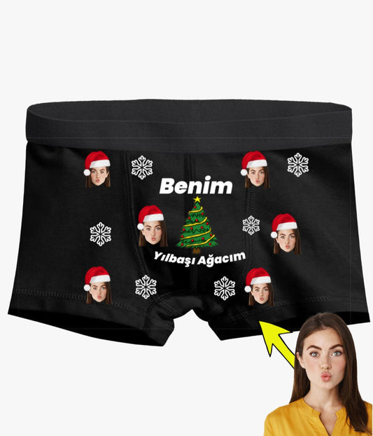 Yılbaşı Boxer Tasarlama Benim Yılbaşı Ağacım - Bikafa Tasarım