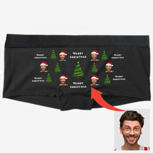 Merry Christmas Kadın Boxer - Bikafa Tasarım